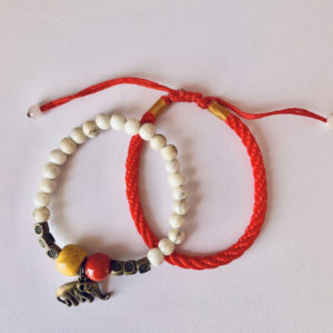Elephant ceramic and handmade rope himalaya