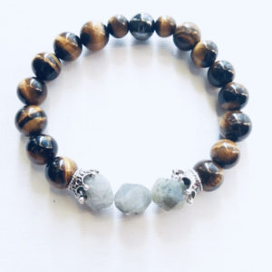 Crown tiger eye labradorite