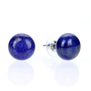 Stud Earrings Lapis Lazuli Natural Stones