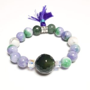 Agate pastels light colors green crystals elements