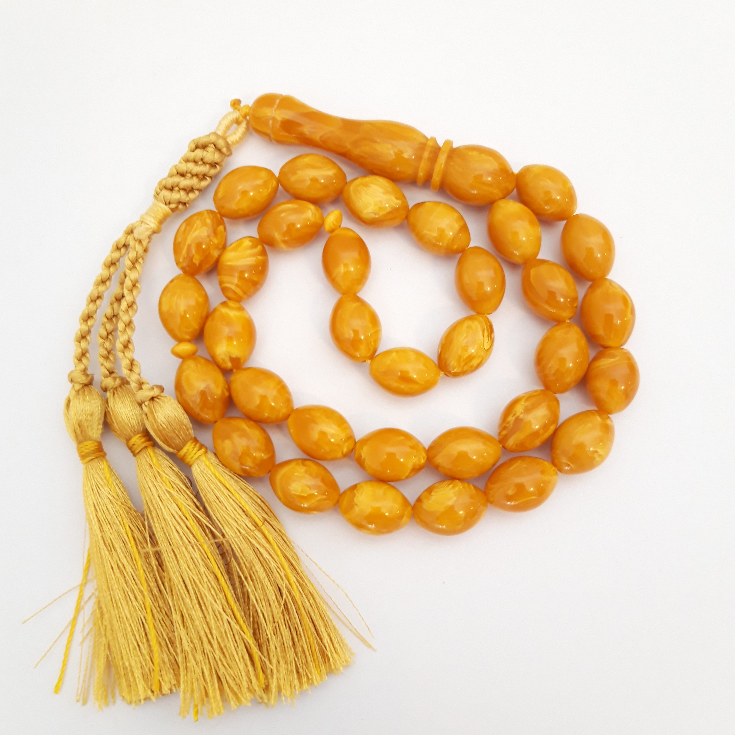 Rosary Prayer Beads Tasbeeh Men Gift Natural Amber Sand
