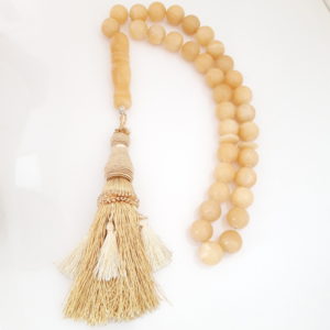 25mm Natural Jade Misbaha Decor 33 beads