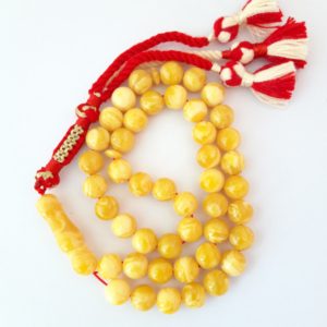 Rosary Prayer Beads Tasbeeh Men Gift Natural Amber Sand