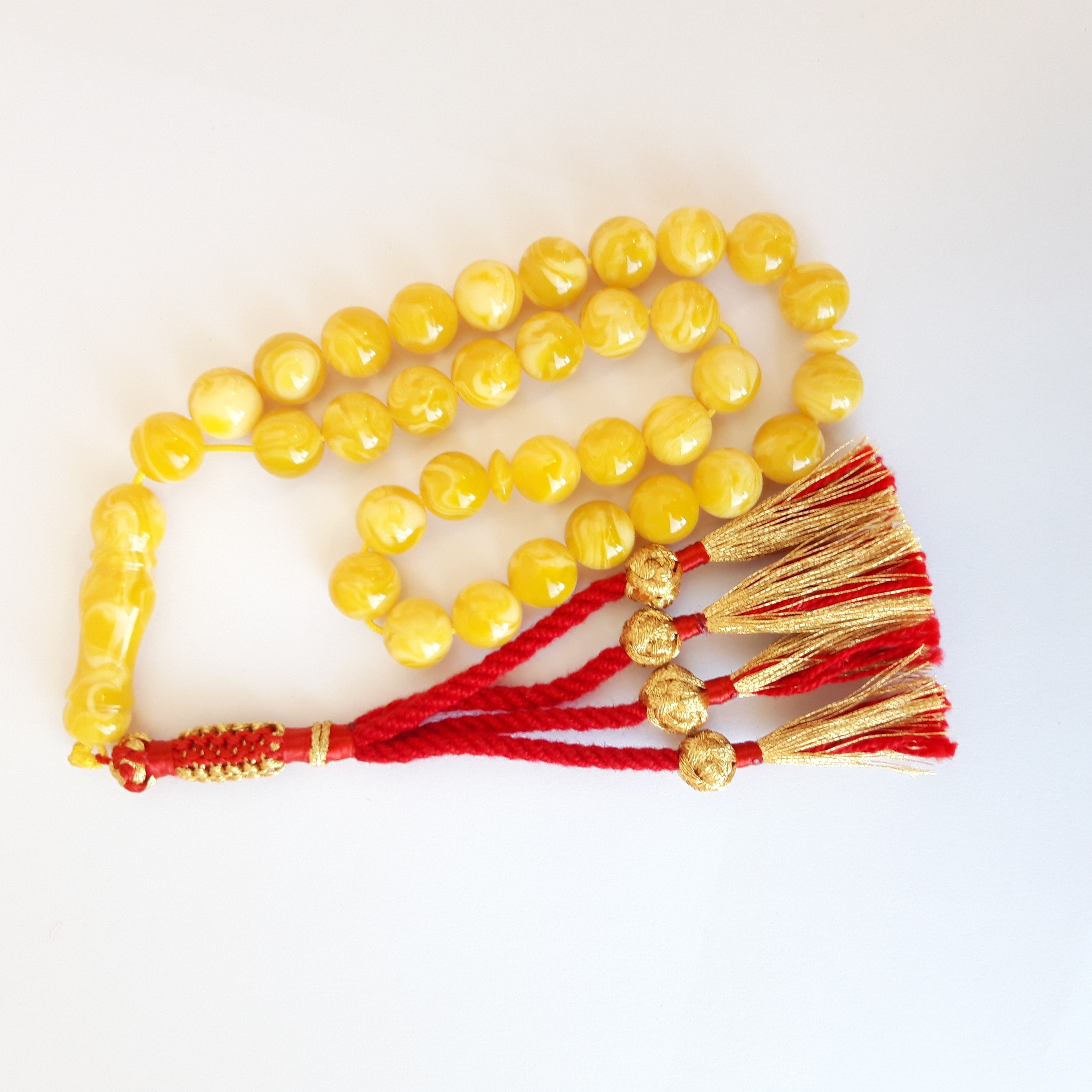 Rosary Prayer Beads Tasbeeh Men Gift Natural Amber Sand