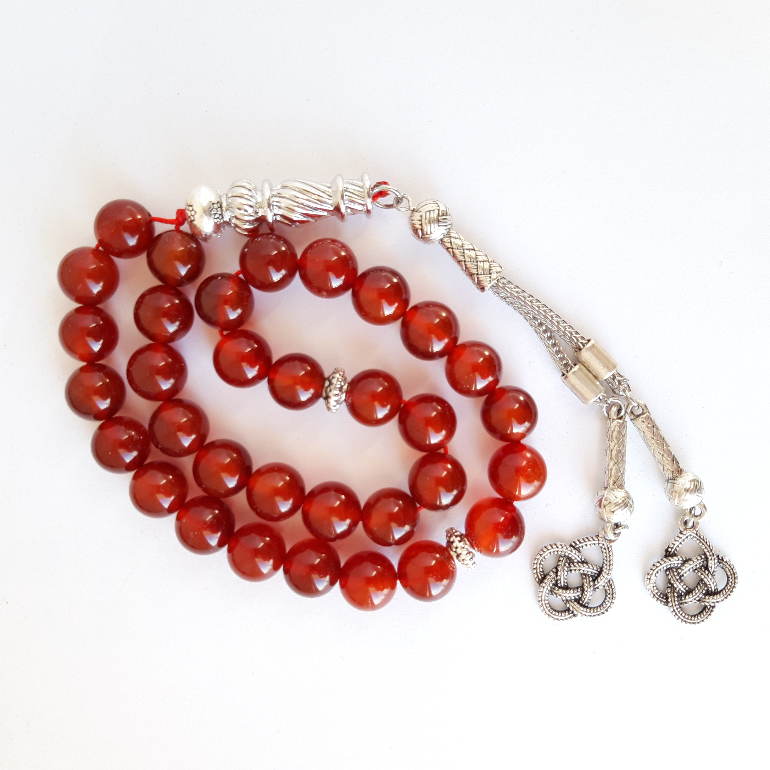 Rosary Gift Prayer Beads Men Tasbih Natural Carnelian