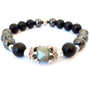 Crowns crafted labradorite