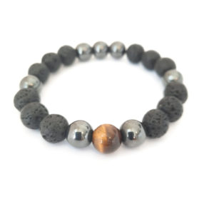 Volcanic onyx tiger eye 8mm