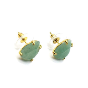 Earrings for Woman natural aventurine genuine stone