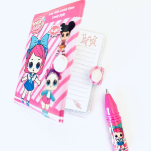 Little dairy for girls school secret surprise gift with pen