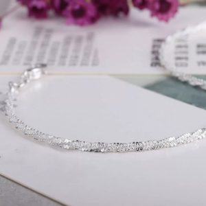 Anklet 925 silver twisted