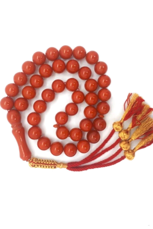 Unique Rare Natural Coral Prayer Beads Misbaha