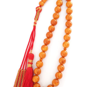 Misbaha Natural Poland Amber Sand Natural Smell. Red Elegant Rare Tassel Handmade