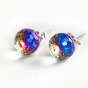 Crystal earrings for woman girls changes color with light sun gift delicate party birthday holidays