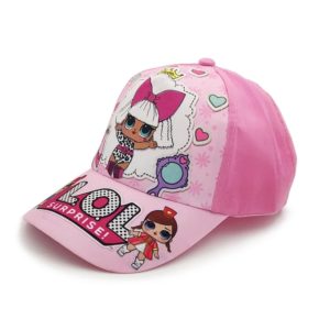 Cap hat for girls kids summer beach fashionable pink