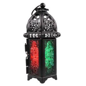 Black candle holder