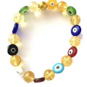 Bracelets for Woman Citrine and eyes Abundance Attraction