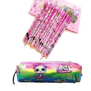 School pencil case kids girls gift holidays home organize decor and 12 colors set
