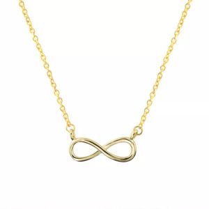 Woman 18k gold plated necklace delicate for eternity gift women fashion