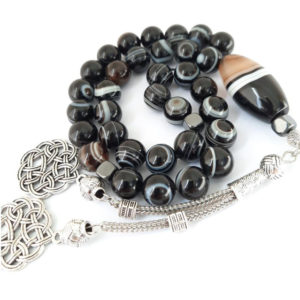 Sulaimani Eyes Prayer Beads Special Misbaha Protection Silver Tasheel