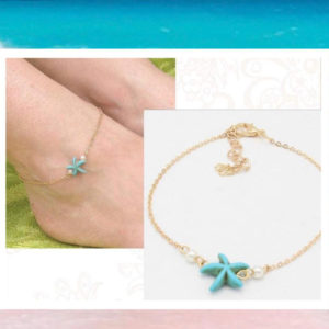 Starfish and Pearl Anklet for Ladies, Sexy, Playful and Chic