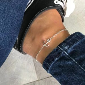 Silver plated anker fashionable