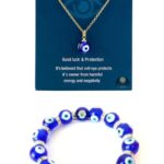 Evil Eye Set Necklace and Bracelet Handcrafted for Protection of Evil Eye Harmful Energy Negativity Luck (Copy) (Copy)