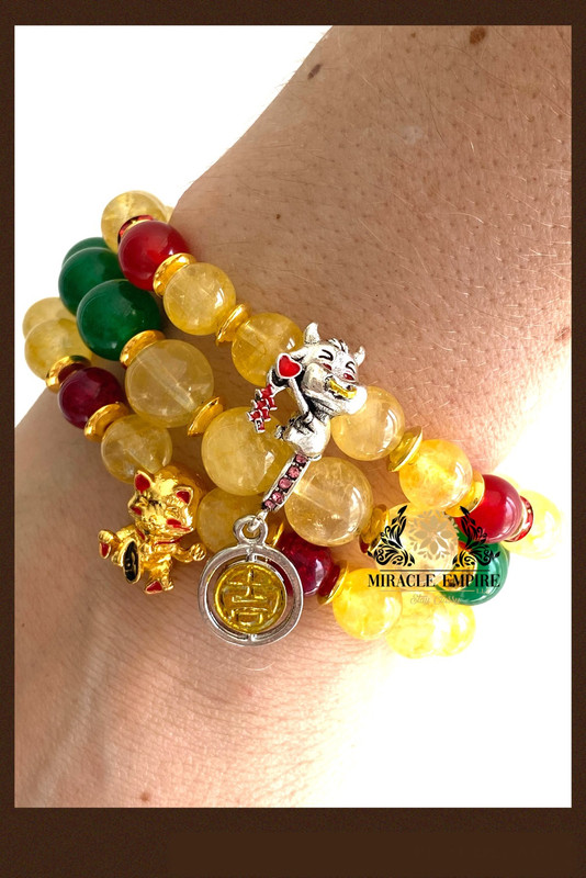 Ox Fortune Cat And Money Coin Bracelets Powerful Attraction Of Wealth Luck Love Abundance Prosperity