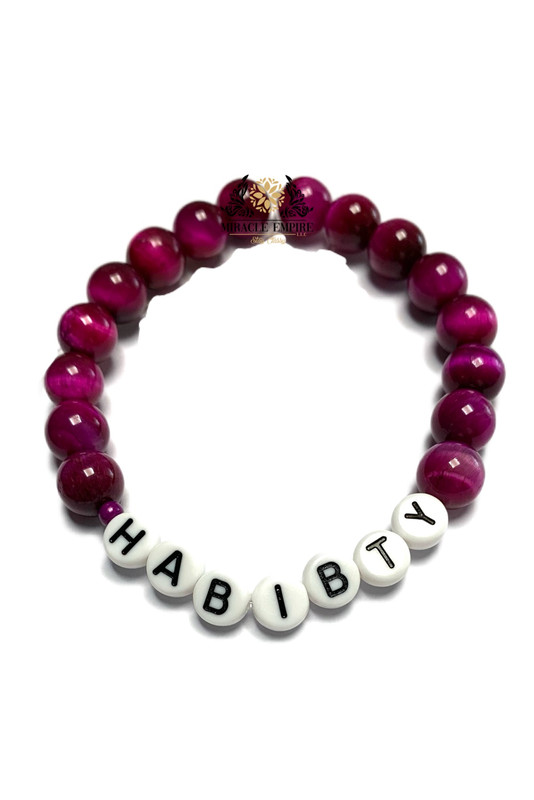 HABIBTY Woman Bracelet Men Unisex Natural Fussia Tiger Eye