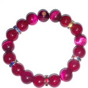 Unisex Bracelet Woman Men Handmade Of Natural Fussia Tiger Eye