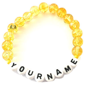 YOUR NAME Woman And Man Unisex Bracelet Natural Citrine