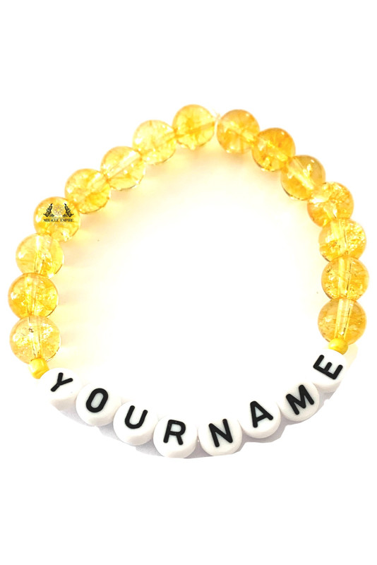 YOUR NAME Woman And Man Unisex Bracelet Natural Citrine