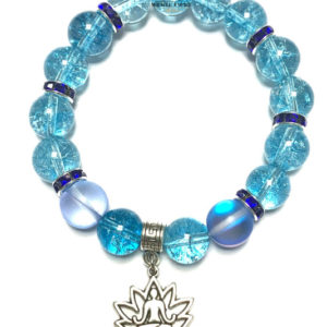 Exercise Visual Motivation Woman Bracelet Man Sky Blue Quartz Beads