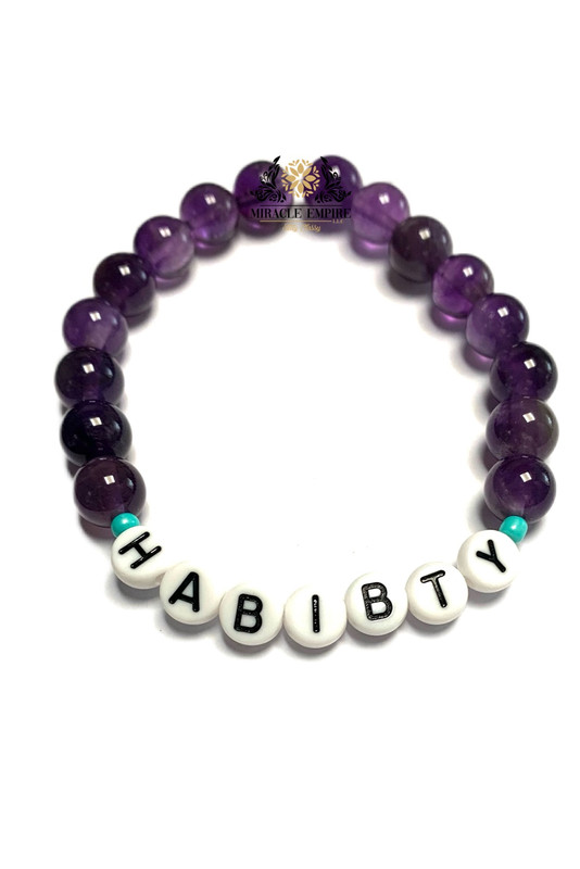 HABIBTY Woman Bracelet Men Unisex Natural Amethyst